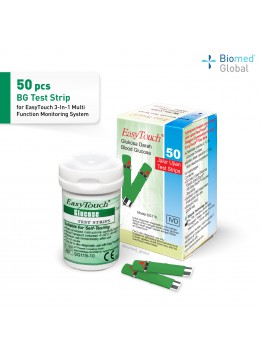 EasyTouch GCU Blood Glucose Test Strips, 50 Strips/Box