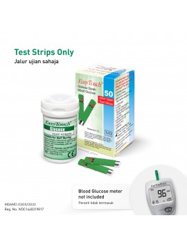 EasyTouch GCU/GCHB Blood Glucose Test Strips, 50 Strips/Box